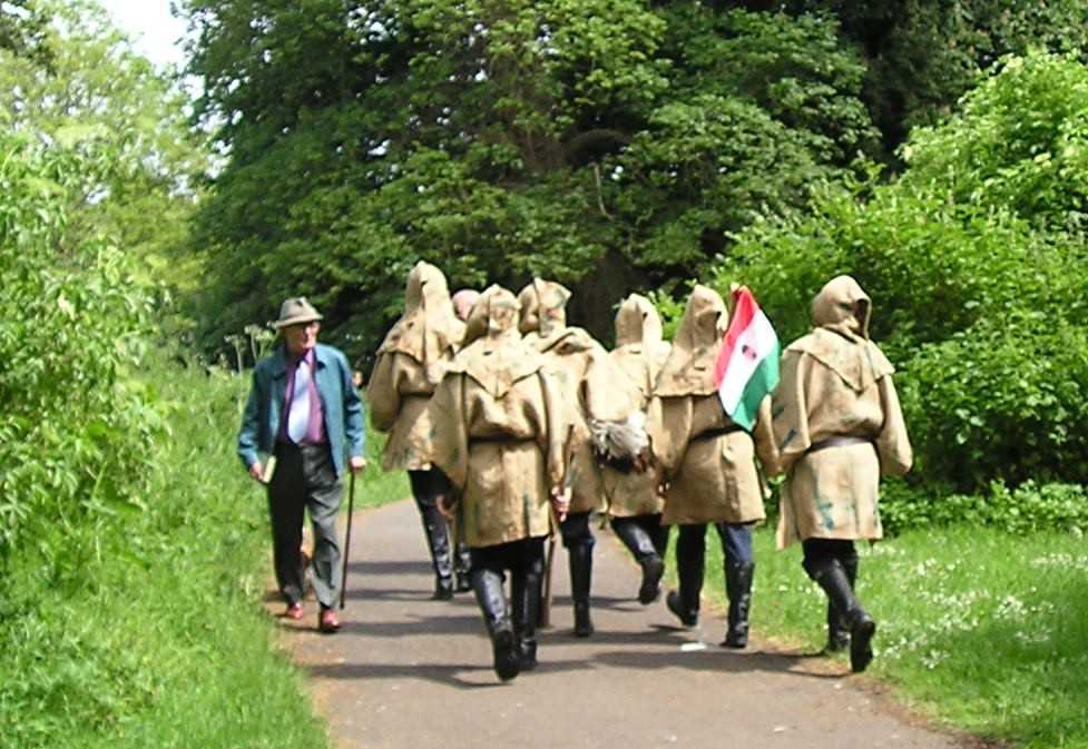 The well Hungarians after the parade